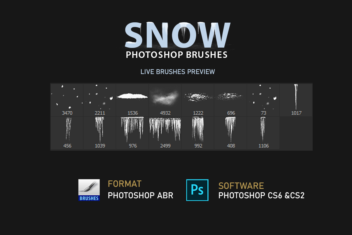 Snow Photoshop Brushes