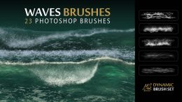 waves Photoshop brushes