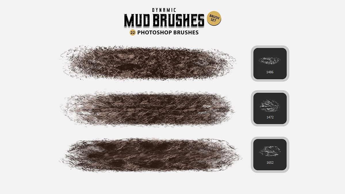 Mud Photoshop Brushes