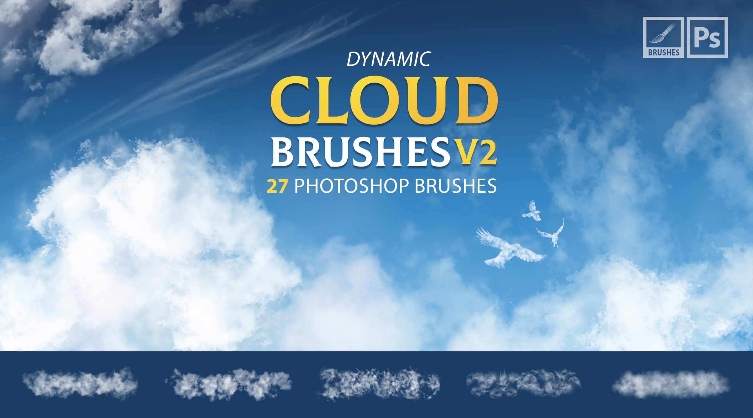 Dynamic Photoshop Cloud Brushes