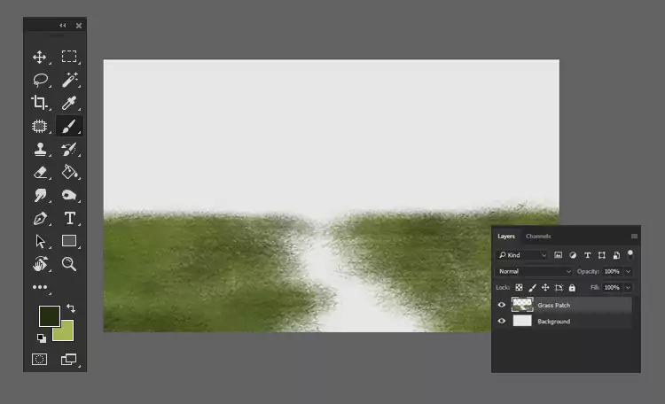 Grass tutorial Photoshop