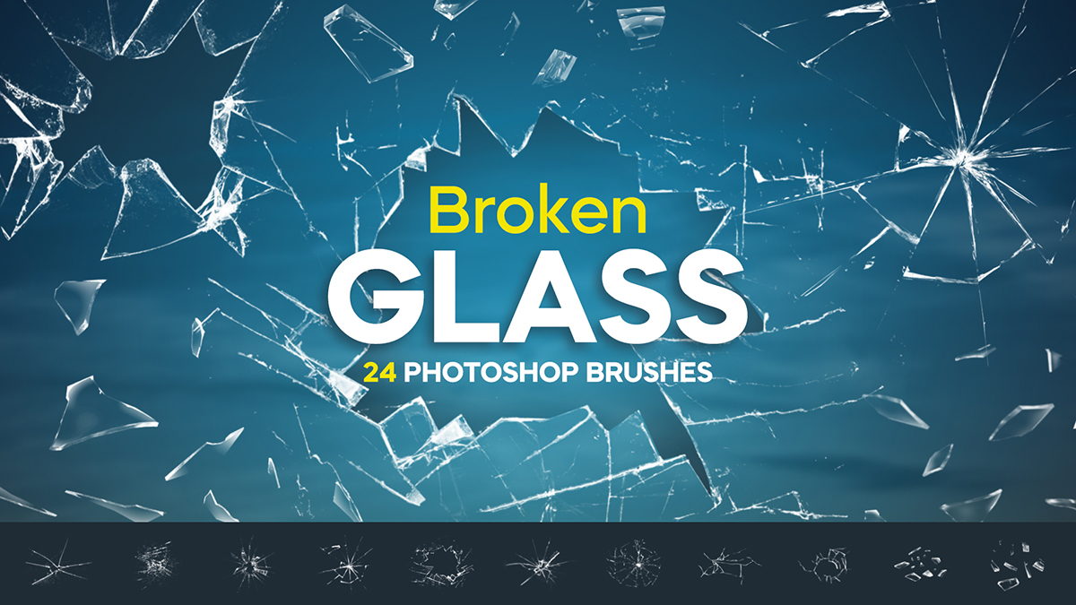Broken Glass photoshop Brushes