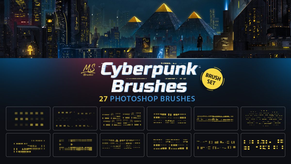 cyberpunk photoshop brushes