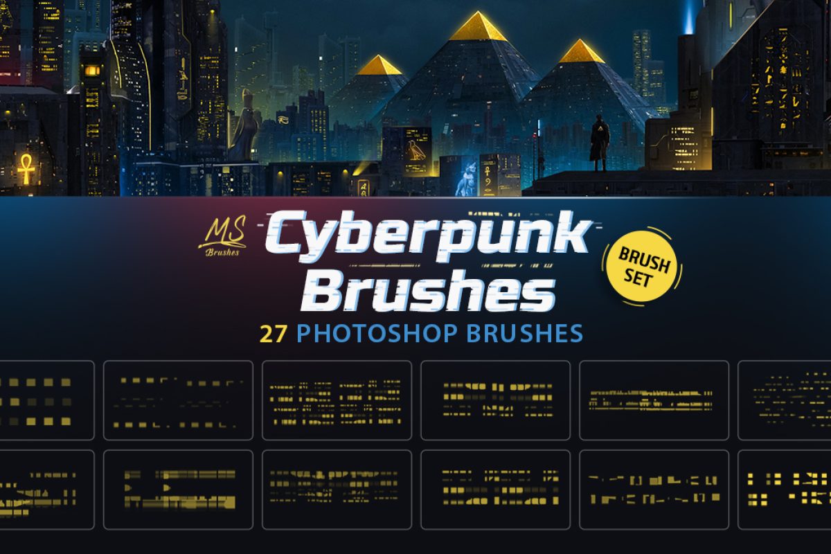 cyberpunk photoshop brushes